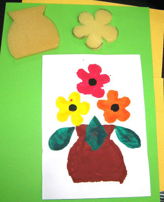 mothers day crafts for kids to make. SPONGE PRINT MOTHER#39;S DAY CARD